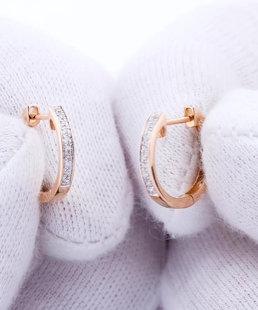 Серьги из золота с бриллиантами