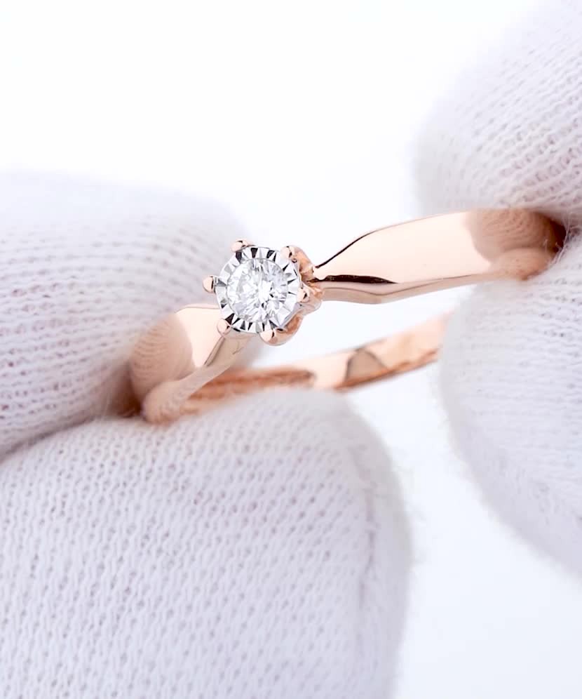 Zelta Gredzens Ar Briljantu - Goldinga