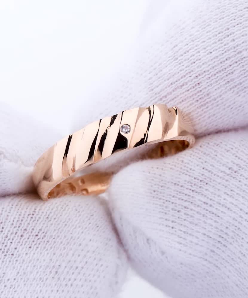 Zelta Gredzens Ar Cirkoniju - Goldinga