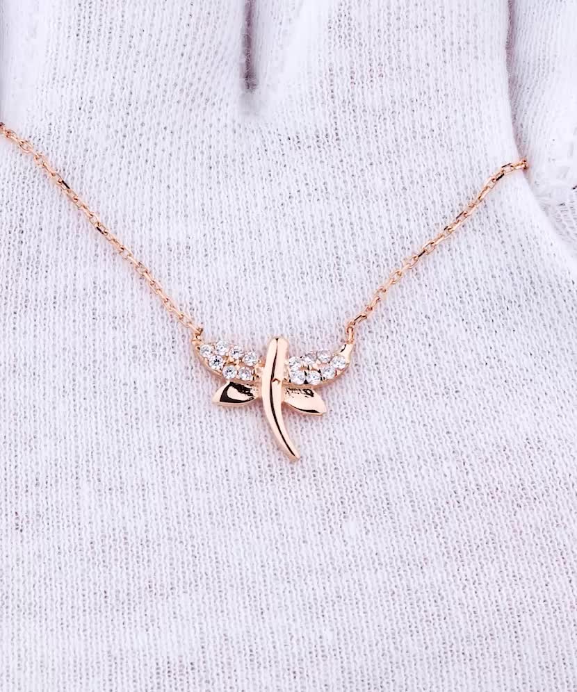 Zelta Ķēdīte Ar Cirkonija Piekariņu "Spāre" - Goldinga