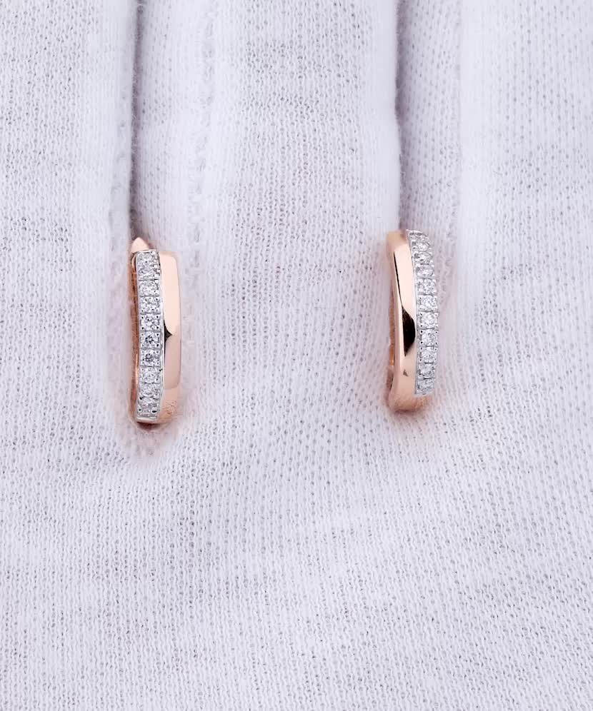 Zelta auskari ar briljantiem - Goldinga