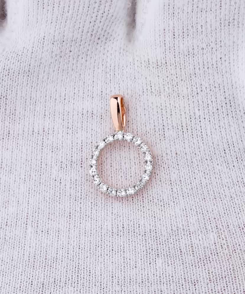 Золотой подвеска с алмазами