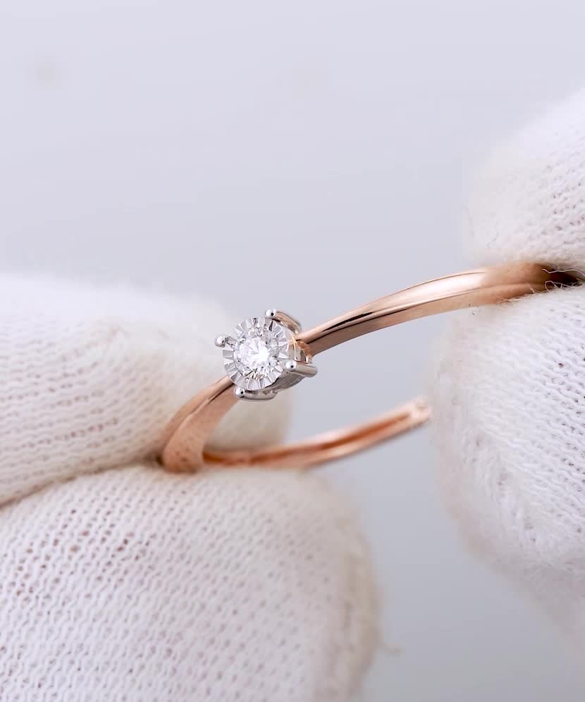 Zelta gredzens ar dimantiem - Goldinga