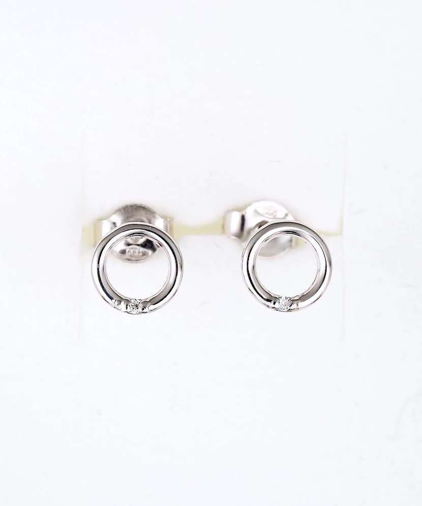 Baltā zelta auskari ar dimantiem - Goldinga