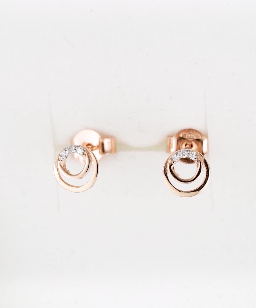 Zelta auskari ar dimantiem - Goldinga