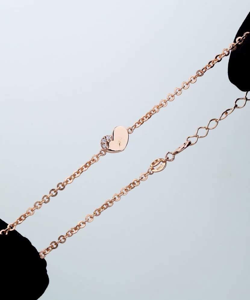 Zelta rokassprādze ar cirkoniju "Sirsniņa" - Goldinga