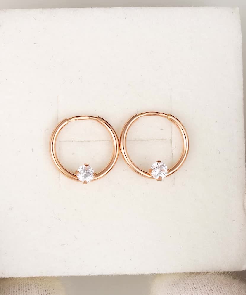 Zelta auskaru komplekti 12mm - Goldinga