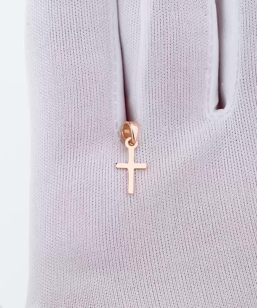 Золотой подвеска "Крестик"