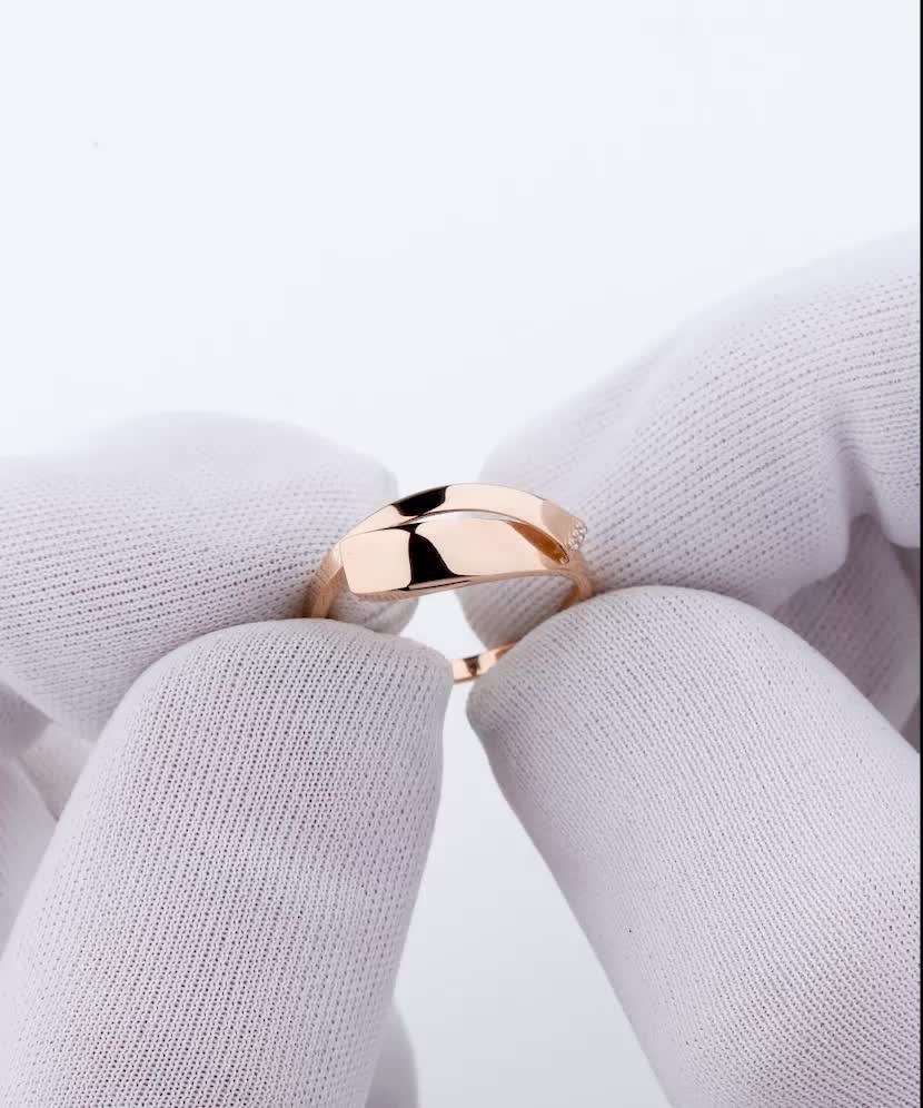 Zelta gredzens ar cirkonijiem - Goldinga