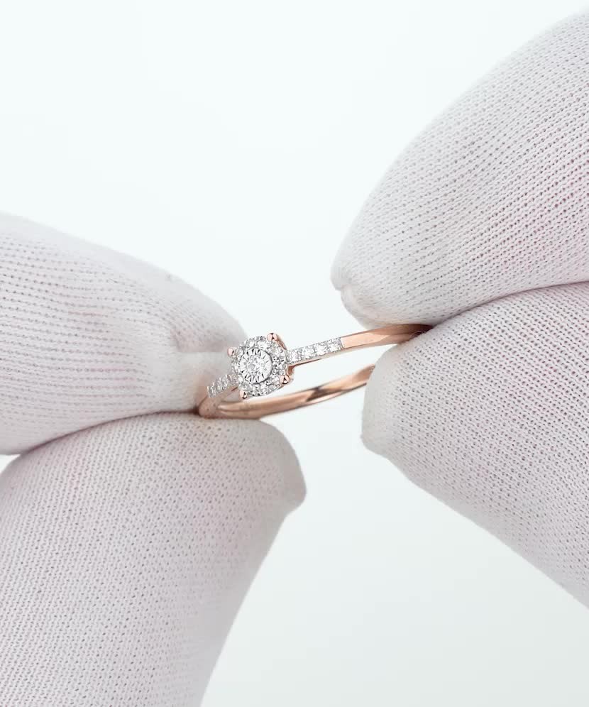 Zelta gredzens ar dimantiem - Goldinga