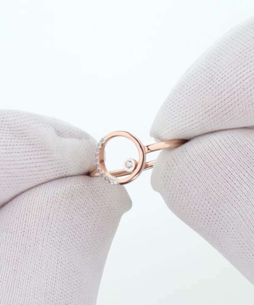 Золотое кольцо с алмазами